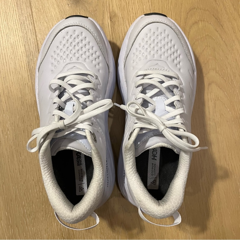 HOKA Bondi SR White Women’s Athletic Trainer Sneakers - Worn a few times - Picture 3 of 6